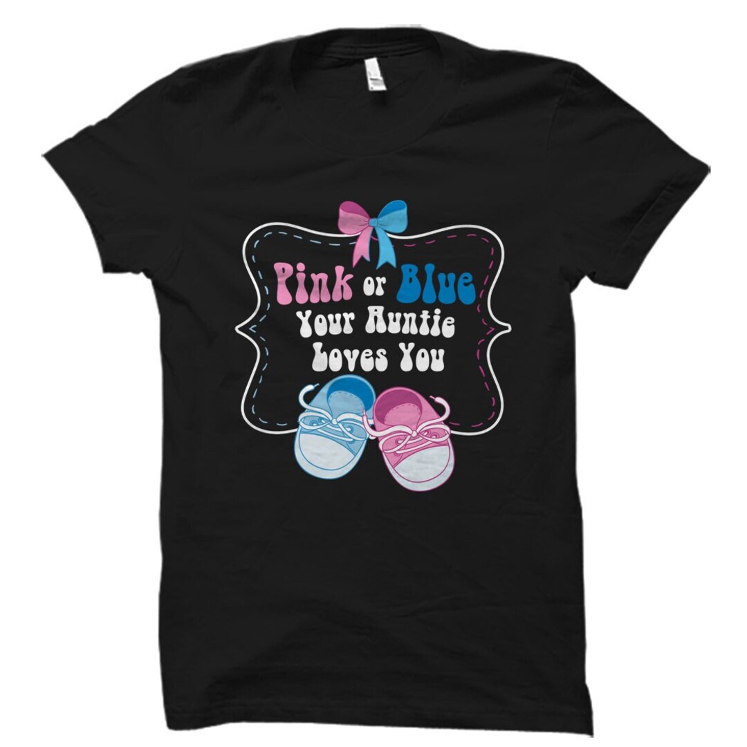 Gender Reveal Shirts For Aunts New Auntie Shirt, Aunt And Niece